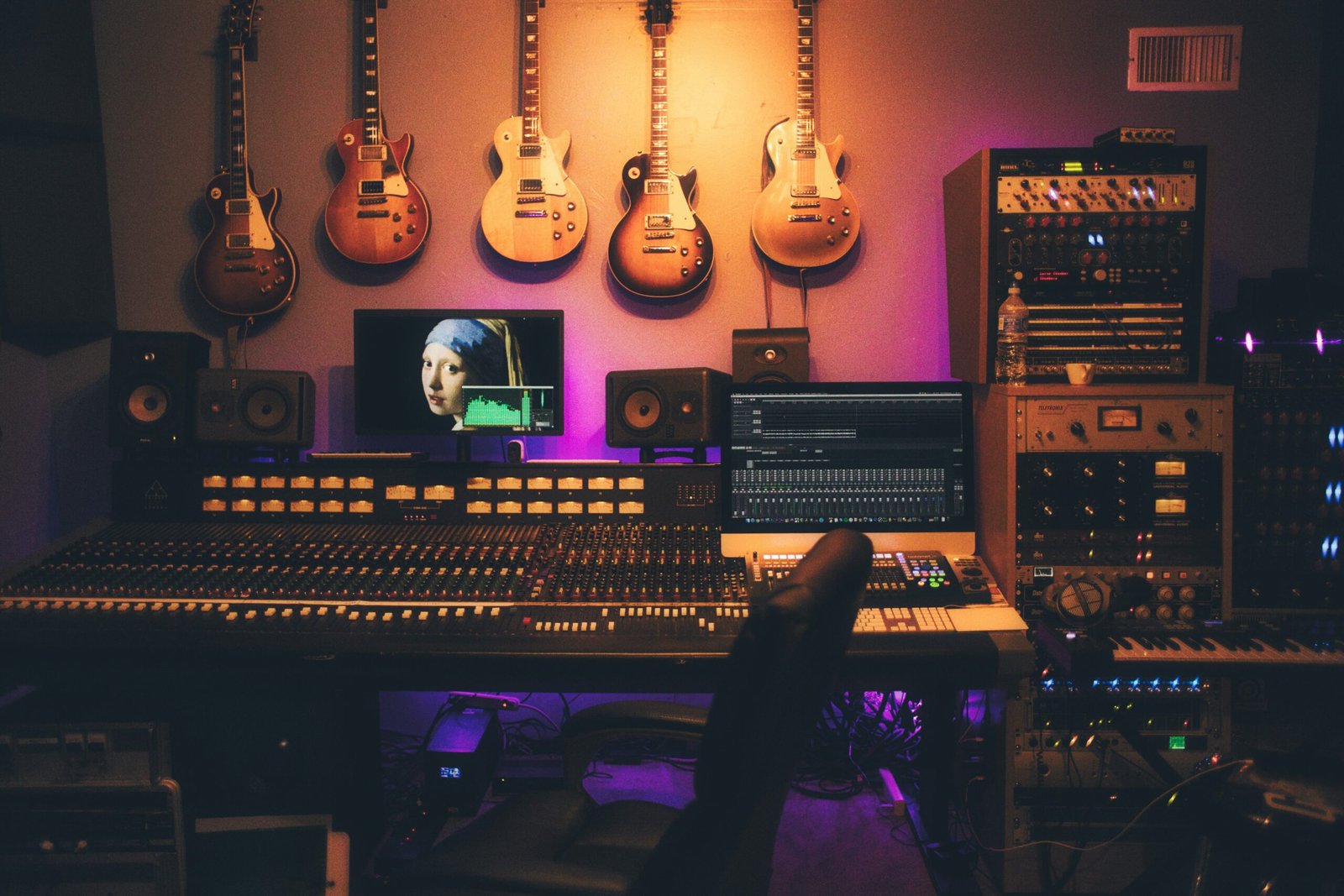 Two microphones set up for a podcast recording